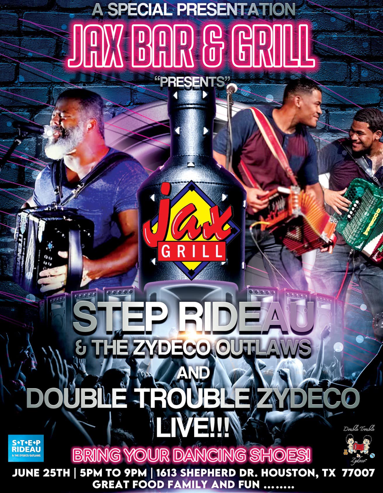 Join clients Double Trouble Zydeco along with Mr. Step Rideau & The Zy ...